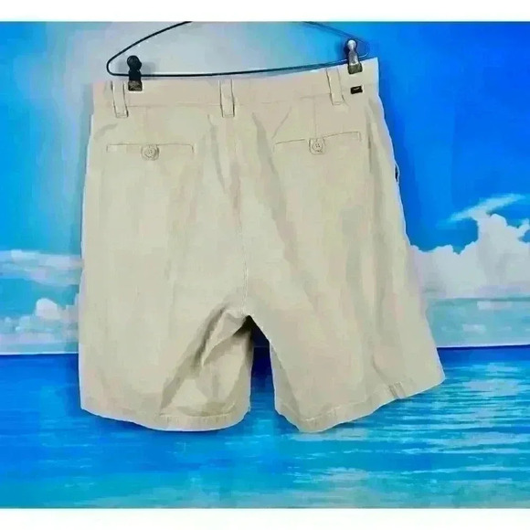 DOCKERS Men's KHAKI TAN Boat Shorts Lightweight Flat Front pants size 36 - Picture 3 of 4